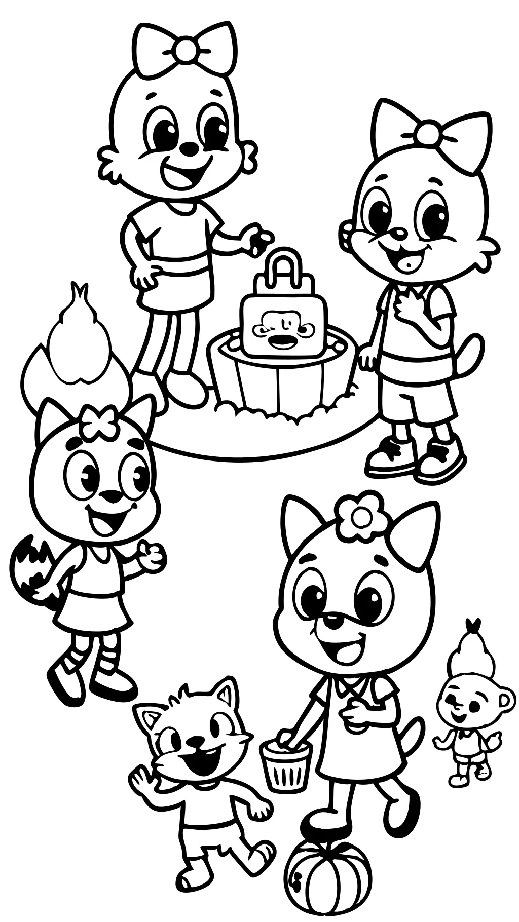 bluey coloring pages free